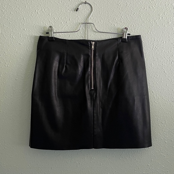 Pleather Mini Skirt - Picture 2 of 3